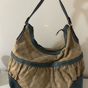 Authentic Gucci Tan and Black Women's Bag